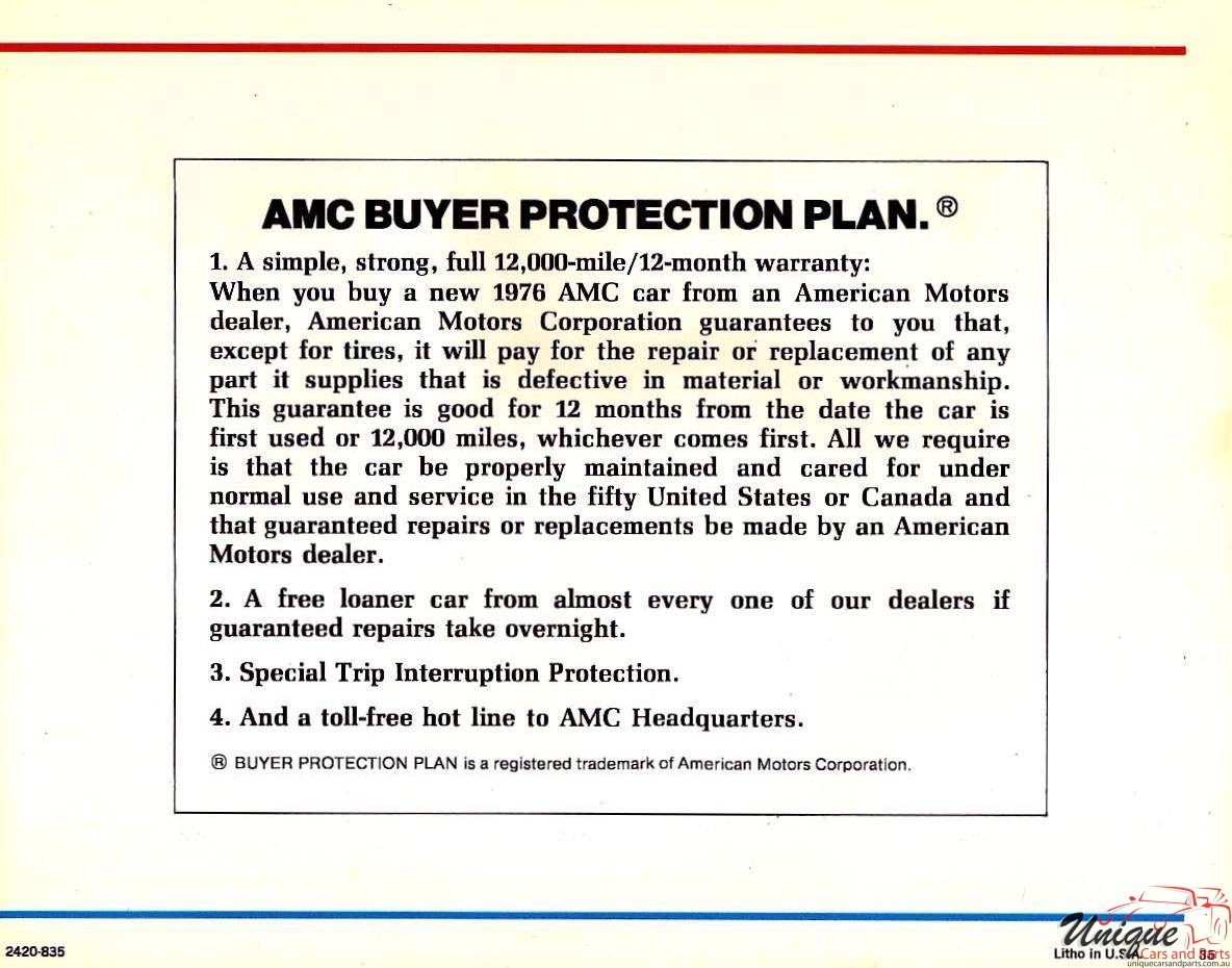 1976 AMC Passenger Cars Brochure Page 14